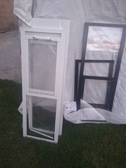Dog patio sliding doors