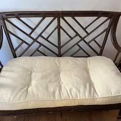 Pier One Rattan Loveseat