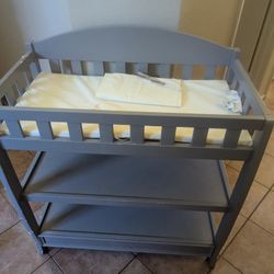 Gray Changing Table