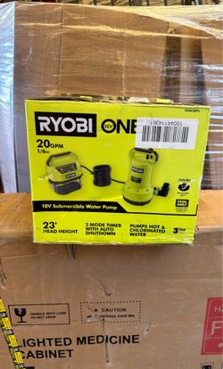 RYOBI ONE+ 18V 1/6 HP Submersible Pump (Tool Only)