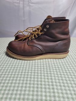Red Wing Heritage 9111 Classic Round Toe boots Copper Rough & Tough leather 8.5