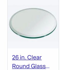 New 26” round piece of glass