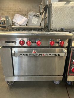 AMERICAN RANGE COMMERCIAL STOVE WITH CONVECTION OVEN