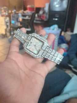 Iced Out Square Face Watc