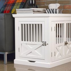 White Decorative Dog Crate - Medium Dog