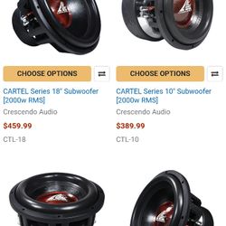 CRESCENDO AUDIO CARTEL 10" D2 2K RMS