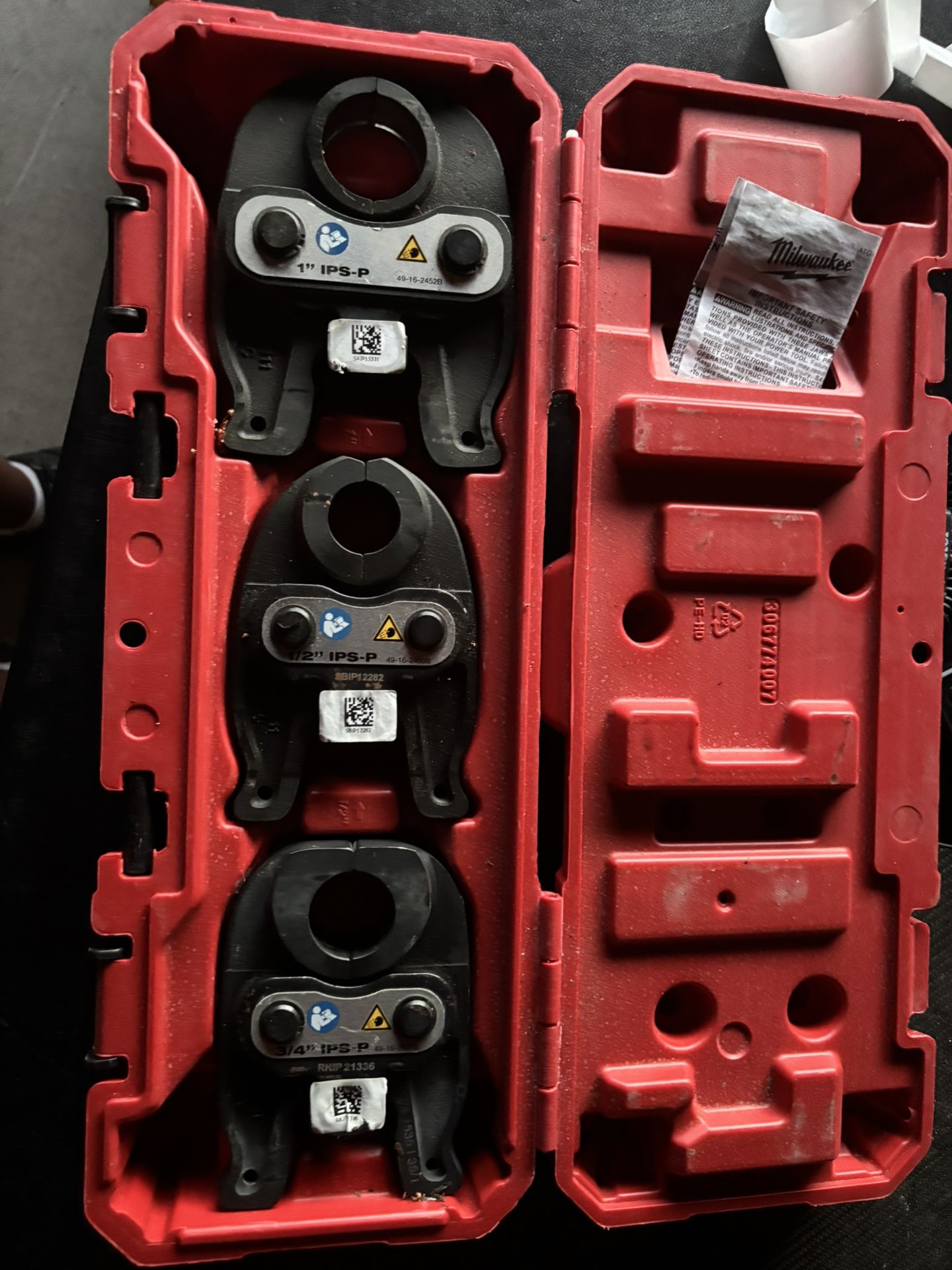 Milwaukee Tool 49-16-2496 1/2 In. - 1 In. Ips-P Press Jaw Kit For M12 Force