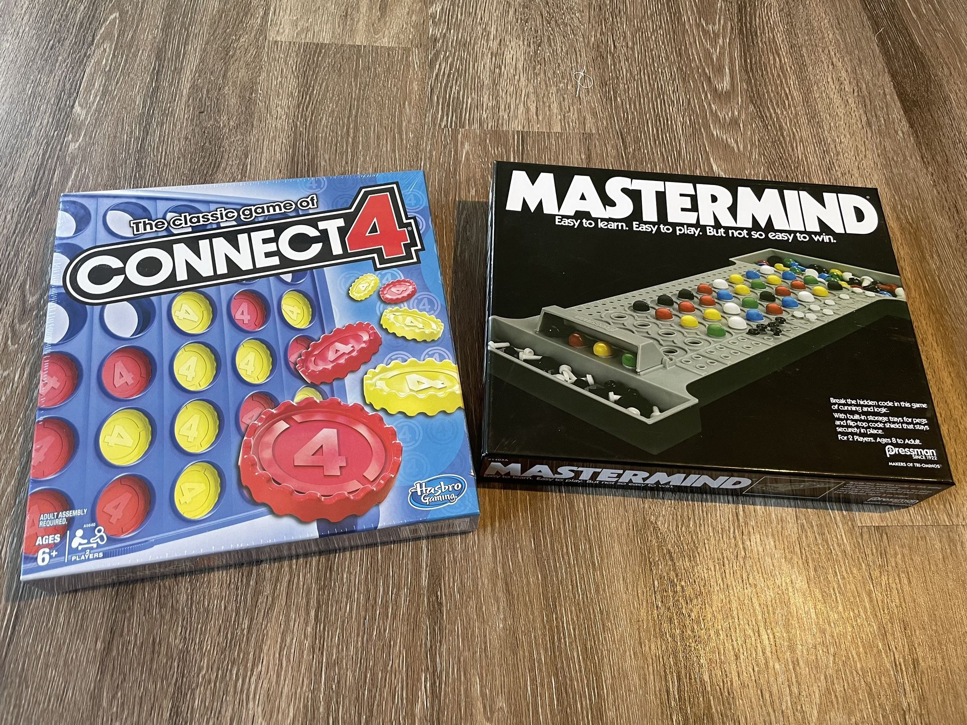 Connect 4 and Mastermind classic board games (unopened)