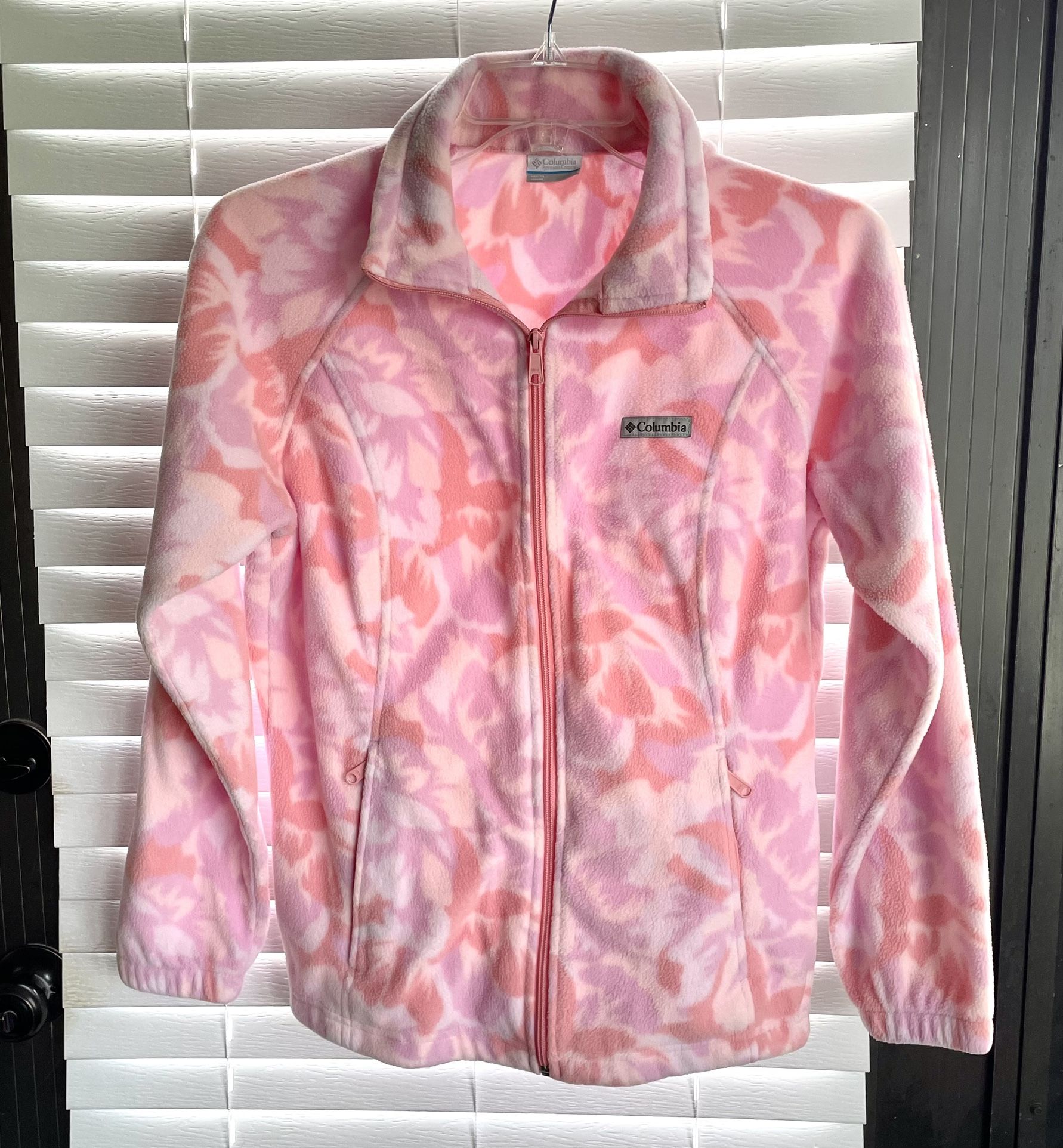 Columbia Fleece Jacket - Full-Zip - Women’s Large - Pink / Purple/White