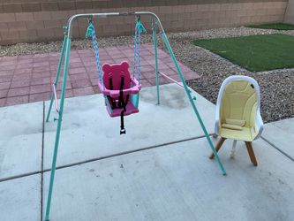 Baby indoor swing with chair