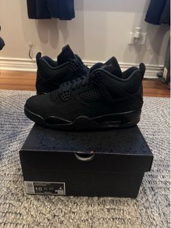 Black cat Jordan 4 (2025)Size 10