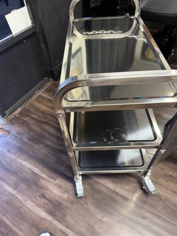 Stainless Steel Rolling Utility Cart