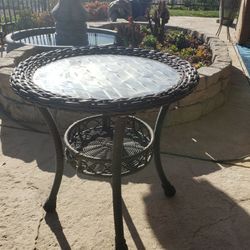 Good Condition RATTAN Side Table 