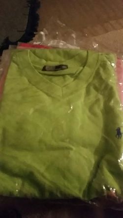 New Men's Ralph Lauren V Neck T Shirt