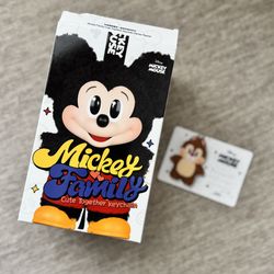 BRAND NEW - PopMart Disney Mickey Family Together Series Dale Plush Keychain
