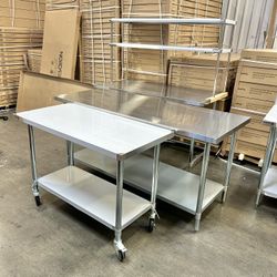 New Heavy Duty Restaurant Equipment Stainless Steel Tables Stainless Commercial Sinks