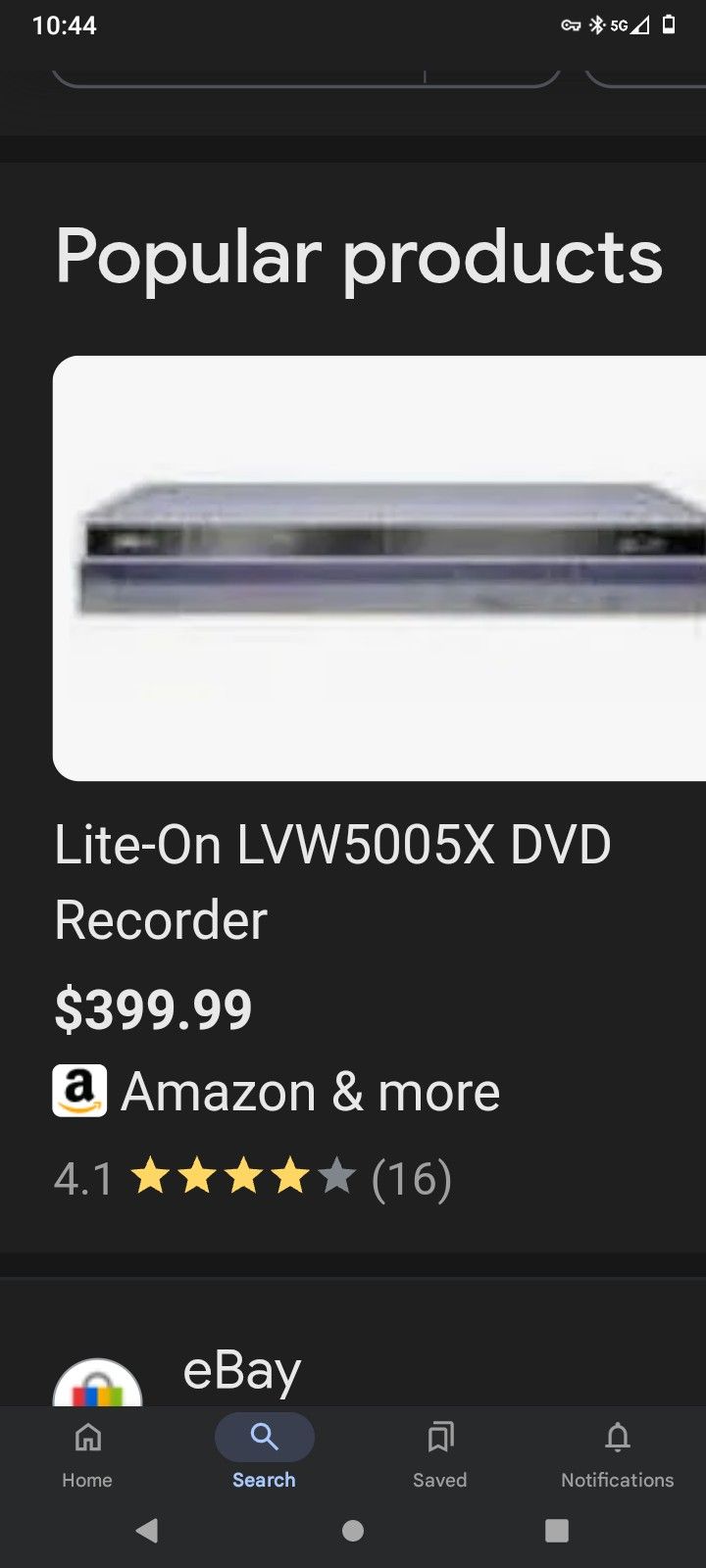 LiteOn Lvw5005x Dvd Recorder