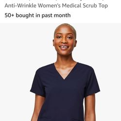 Figs. Scrub Top. Navy. Unisex. XL 
