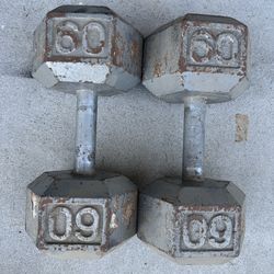 60LB Dumbbells