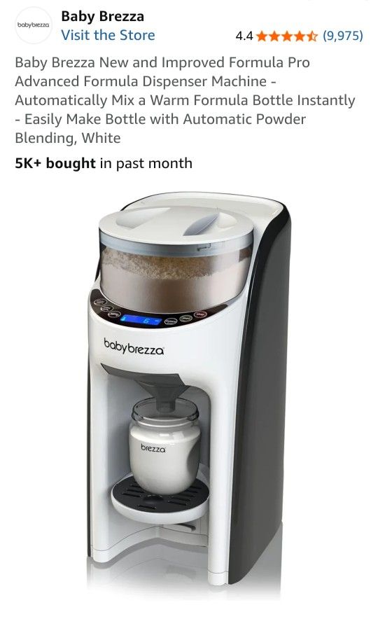 Baby Brezza New and Improved Formula Pro Advanced Formula Dispenser Machine