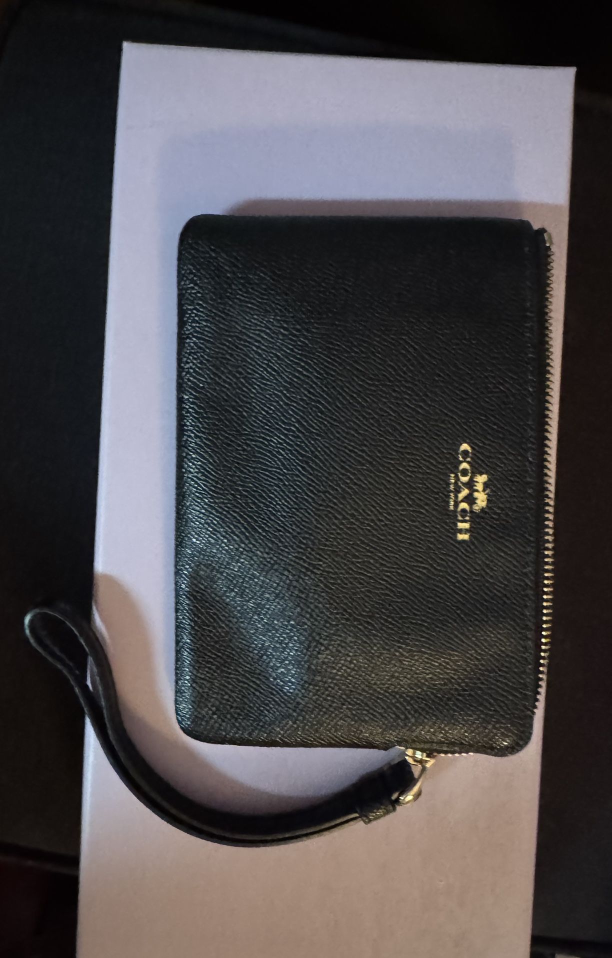 Black Coach Wristlet