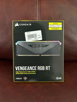 Corsair Vengeance RGB RT DDR4 3600MHz 2x8gb 16GB Total - Brand New