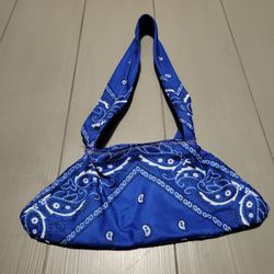 Blue Bandanna Handmade Handbag