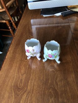 2 eggs shape decorative.