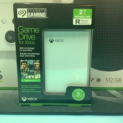 Seagate Game Drive For Xbox 2TB White New