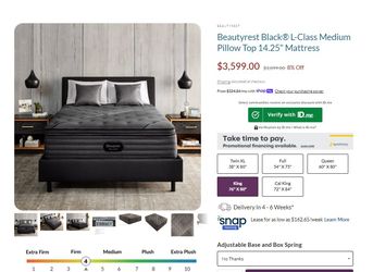 L Class Medium Pillowtop- Free Delivery