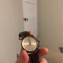 Brown Fossil Analog Watch