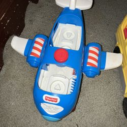Fisher Price Lot Of 2 - Airplane And Bus