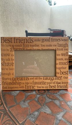 Best Friends - 4 x 6 Wood Photo Picture Frame