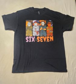 Horror Icons Six Seven Graphic T-Shirt