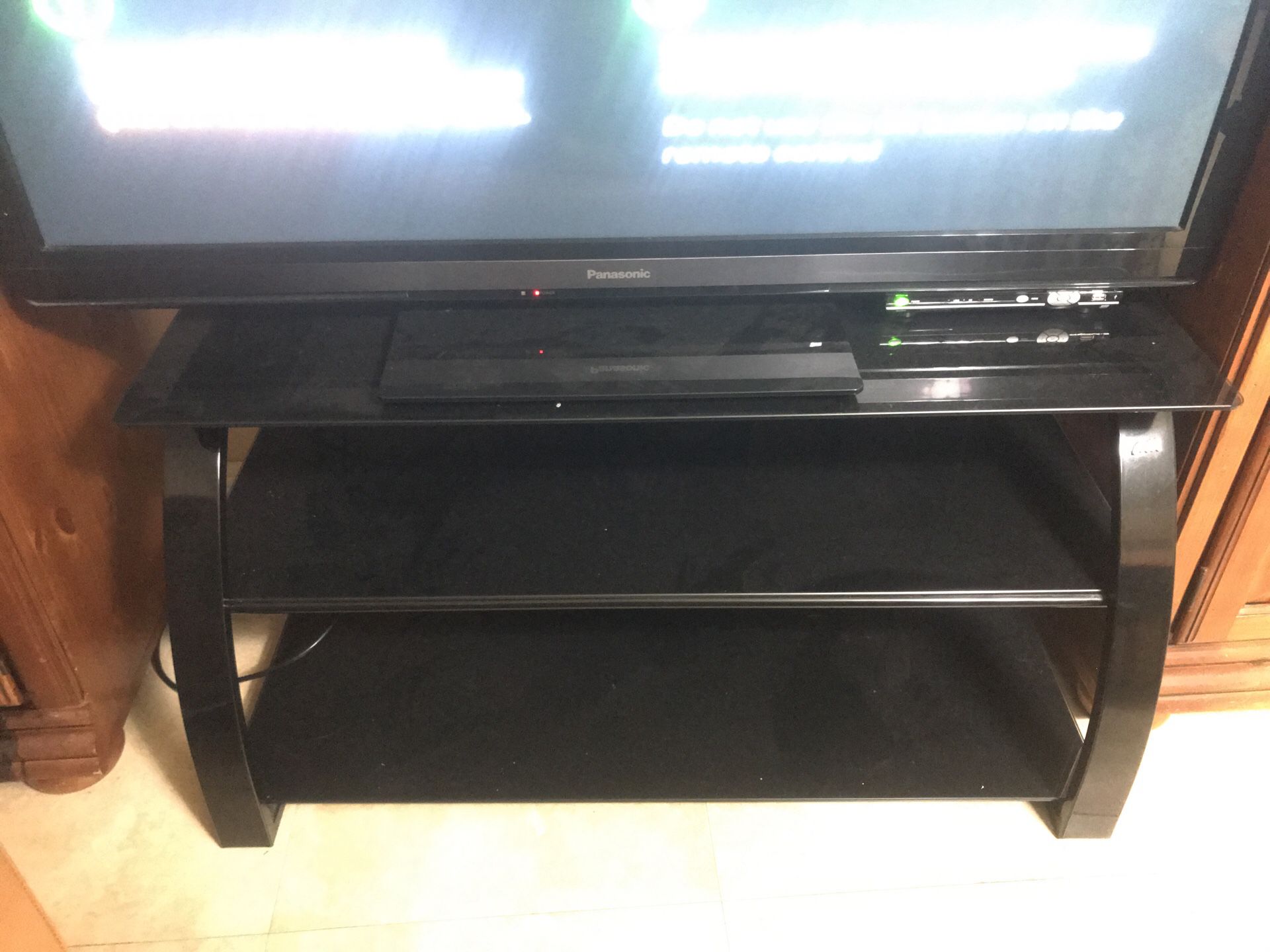 TV stand, Black Table for TV