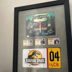 Jurassic Park Autographed Picture Authentic 