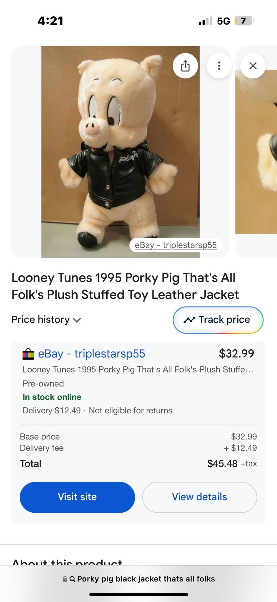 Looney Toons Porky Pig