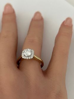 14KT  1.03CTW VS Lab Diamond Engagement Ring -IGI Certified 