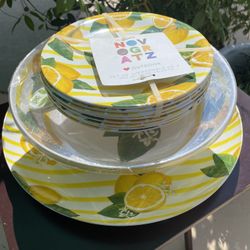 4-Pc Lemon Serving Set 🍋