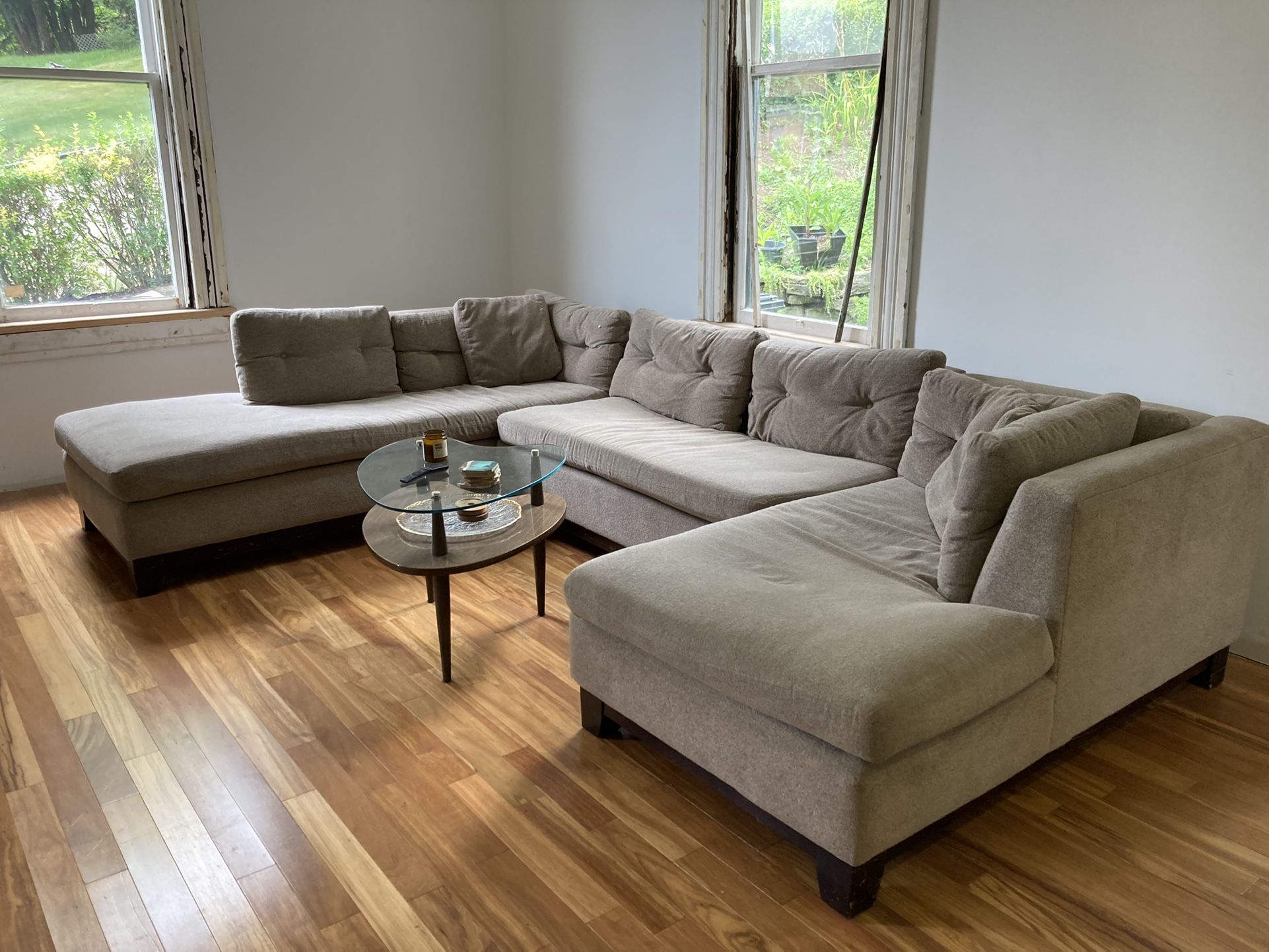 Arhaus Sectional w/ chaise and seating for 6-8