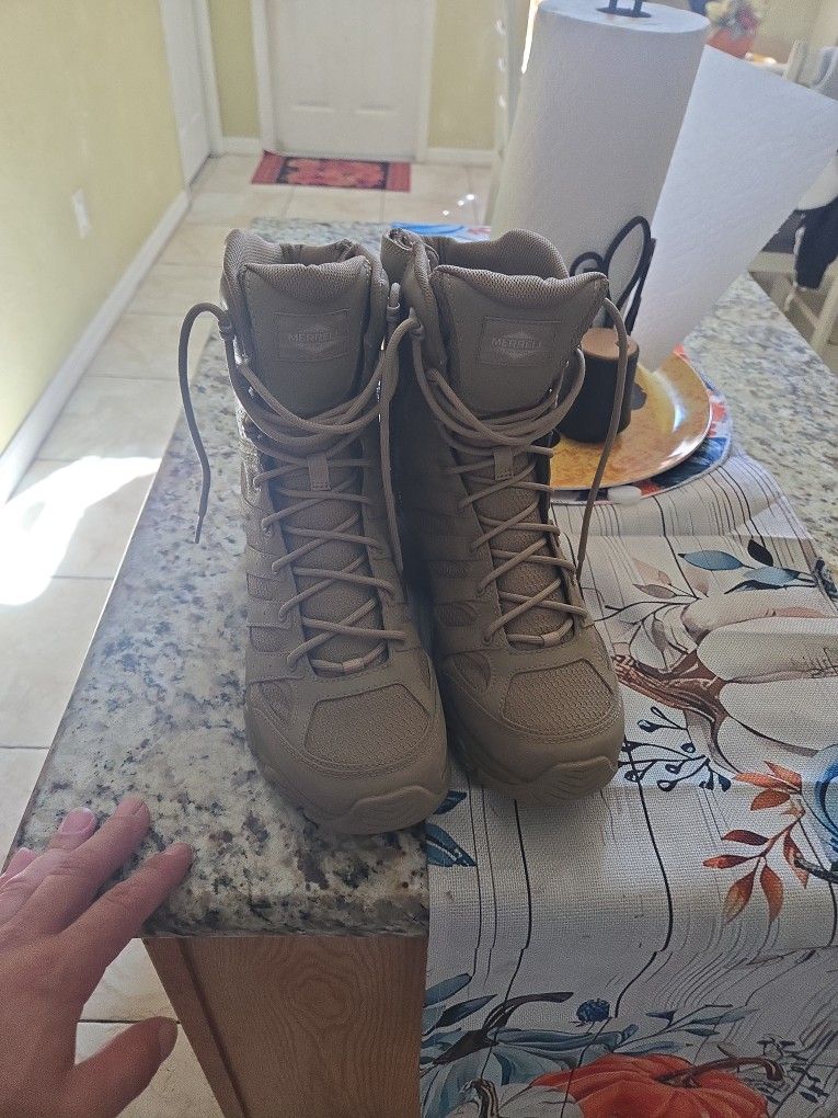 Merrell Men's Moab 3 8" Tactical Zip Waterproof Boot