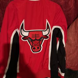 Mitchell & Ness NBA 1992-93 Authentic Chicago Bulls Warm Up Jacket Red