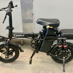Toofly Electric Bike Bicycle Sport E-bike Personal Transporter Mobility Foldable Rechargeable Battery LED Light Lithium Ion Li-ion Power 