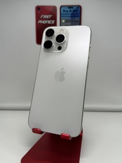 Apple iPhone 15 PRO MAX 256GB UNLOCKED White Titanium 