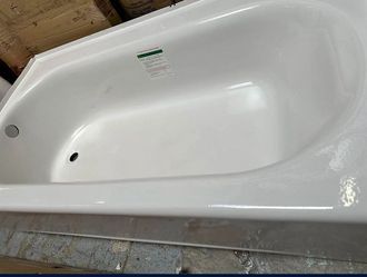 Bañera American Standard Princeton Americast 60x34 con faldón, desagüe izquierdo.