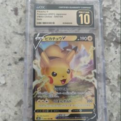 CGC Pristine 10 Pikachu V