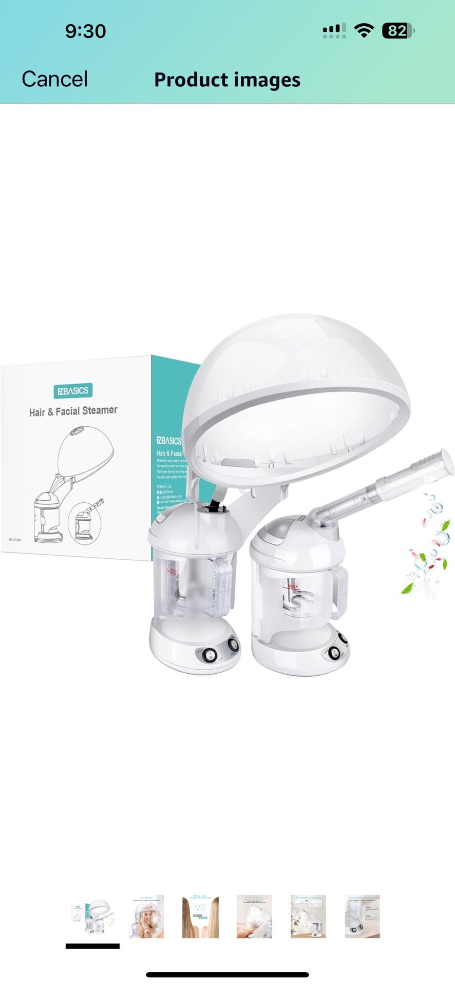 Face And Hair Steamer 2 in 1 Ion Facial Steamer