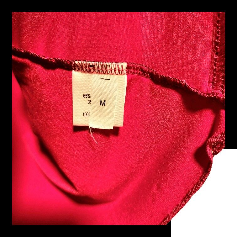 Red Long Sleeve Knit Top with Cardigan Attached