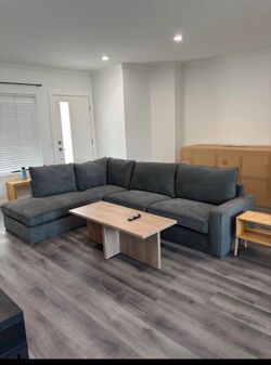Brand New L-Shaped Gray Couch, Sectional