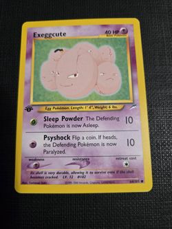 Exeggcute first 1st edition Neo Destiny Pokemon card